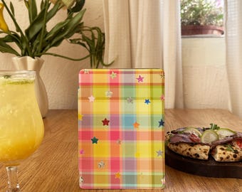 Kindle-hoes met sterrenpatroon voor Paperwhite (11/10/12) 2025, Colorsoft-hoes met handriem, op maat gemaakte Kobo Libra-hoes, hoes met automatische wake/sleep-functie