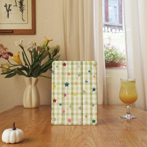 Checkerboard Stars iPad Case With Pencil Slot For Air 8/7 2026, Pro2025/2024, New iPad 13"11"12.9" Cover, iPad Mini 5/6/7 Case, iPad 11 A16 image 11