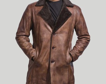 Men’s Leather Fur Coat