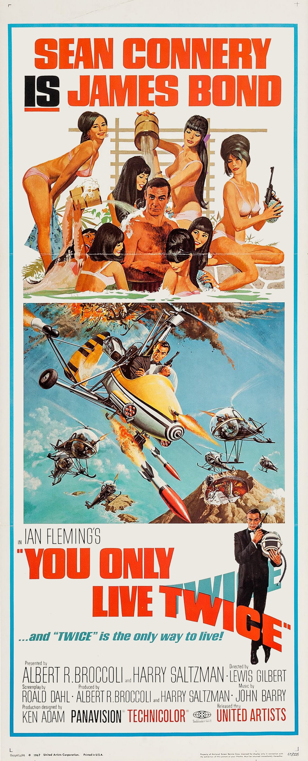 James Bond You Only Live Twice Reproduction Poster Print Etsy Australia