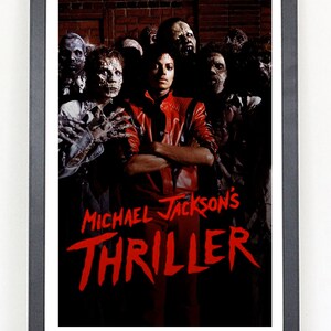 Michael Jackson Thriller Reproduction Poster Print Etsy