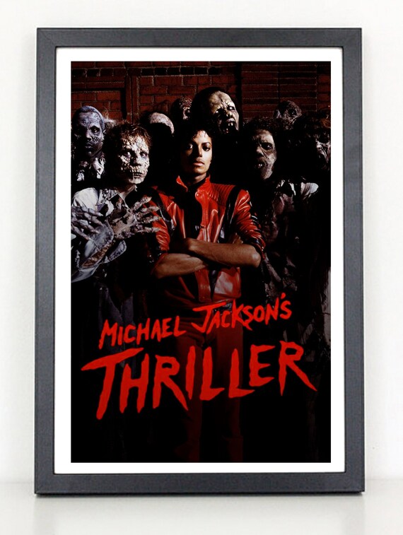 Michael Jackson Thriller Reproduction Poster Print Etsy
