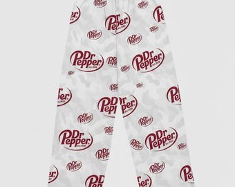 Comfy Dr Pepper Print Pajama Pants & Sweatpants | Soft Women’s Lounge Bottoms | Cozy Sleepwear Gift