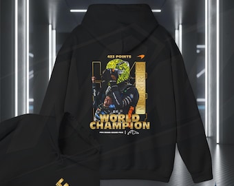 Lando Norris World Champion McLaren Hoodie: Racing Driver Sweatshirt FormulaOne Merch LN4 Fan Gift