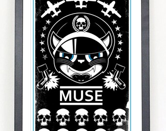 Muse band poster print