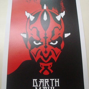 Star Wars Darth Maul Movie Poster Print - Etsy