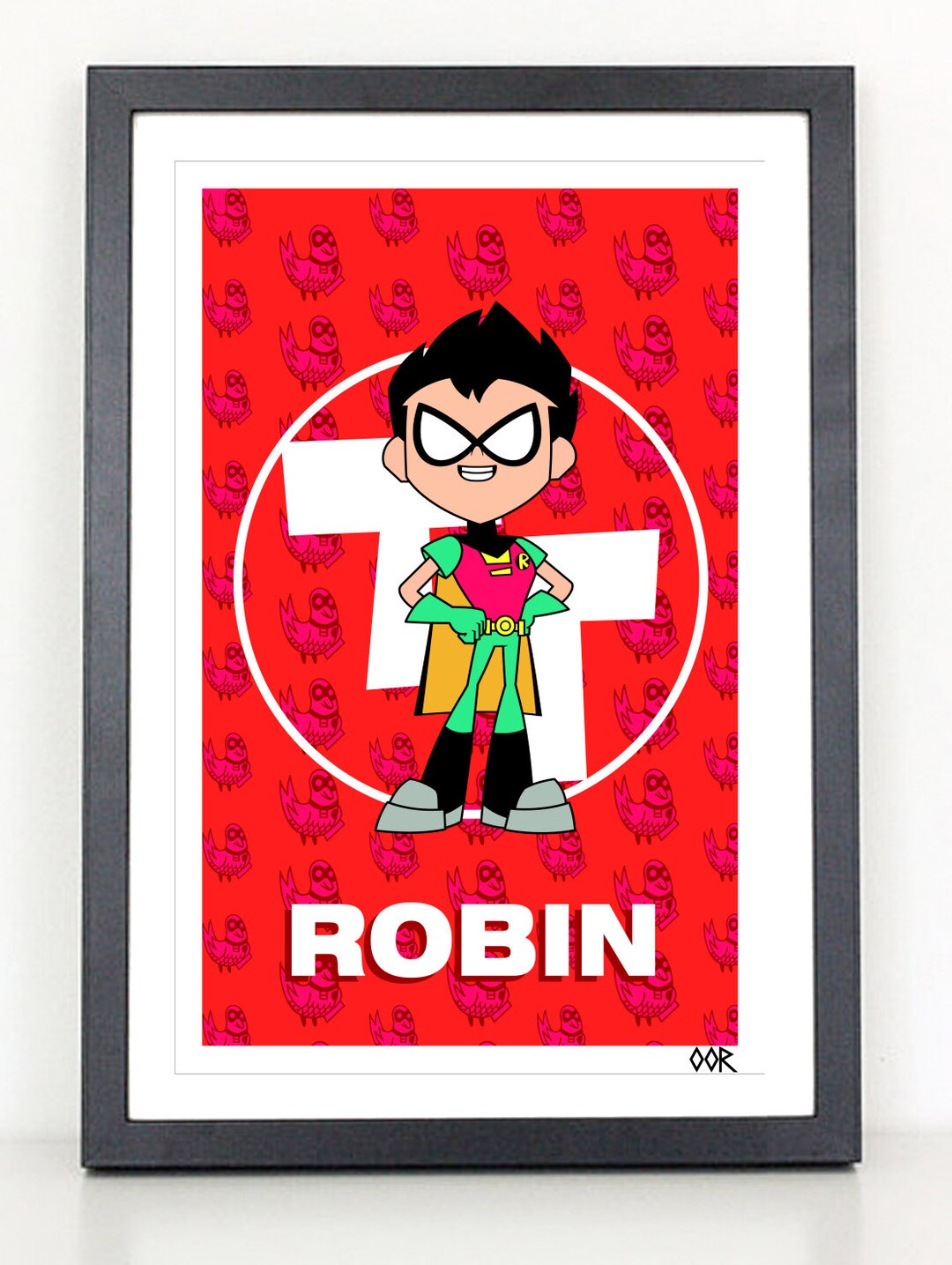 Robin Rocks Logo Teen Titans Go Robin Poster Print - Etsy Canada