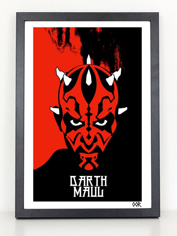 Star Wars Darth Maul Movie Poster Print - Etsy