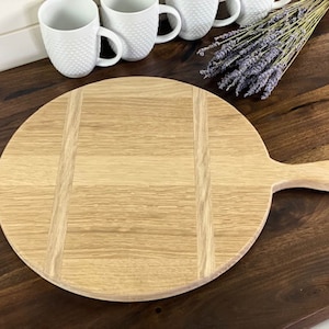 Large circular bread board, Wood cheese board, Kitchen decor display board, Vintage bread board design