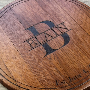 bruiloft gastenboek bourbon barrel head gepersonaliseerd cadeau huwelijkscadeau verjaardagscadeau bruiloft bord wand decor housewarming cadeau lazy susan