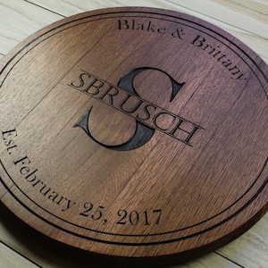 Personalized wedding guest book Bourbon barrel guest book Anniversary party guest book Anniversary gift for parents Monogramed wood sign
