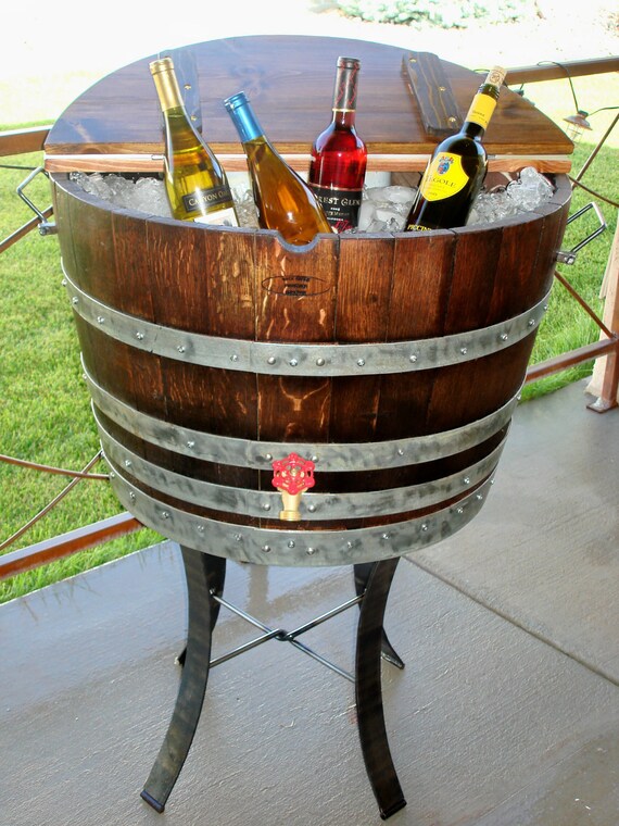 Items similar to Wine Barrel Ice Chest on Etsy