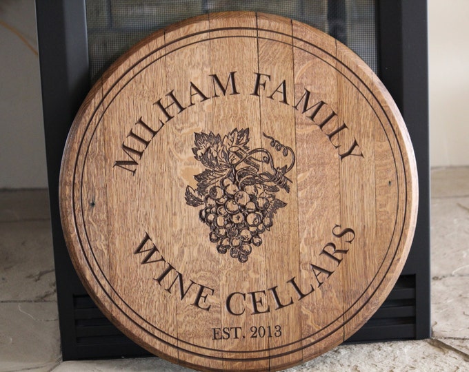 Personalized Wine Cellar Sign and Door Topper Etsy