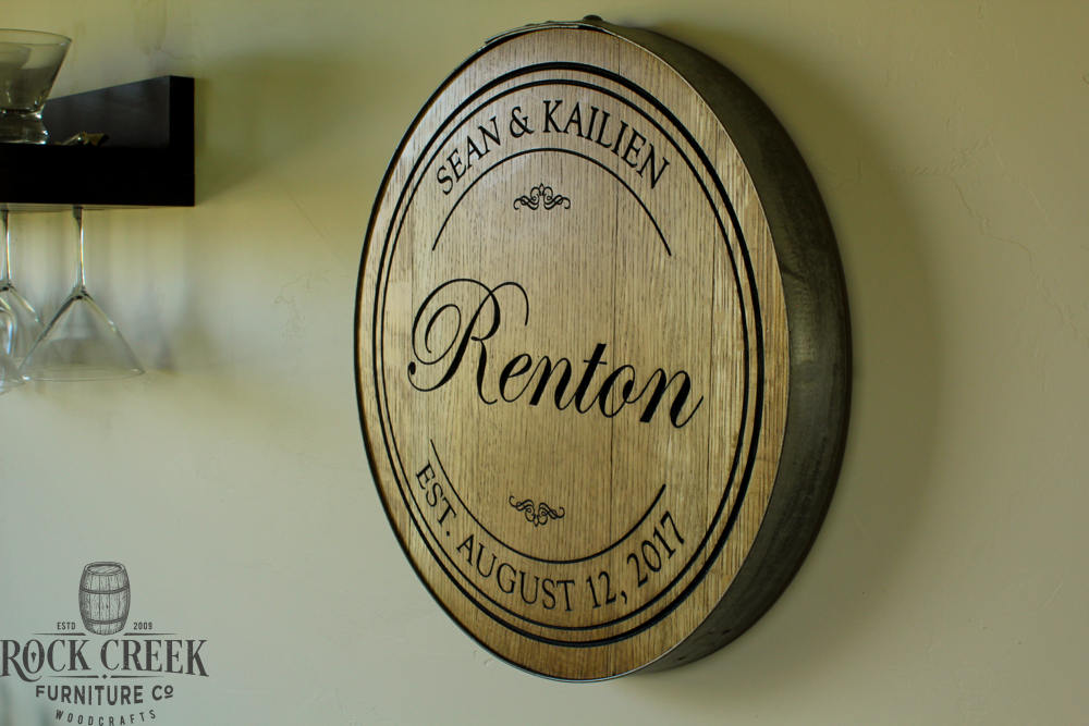 Personalisierte gravierte Wein Fass Kopf faul Susan | Etsy