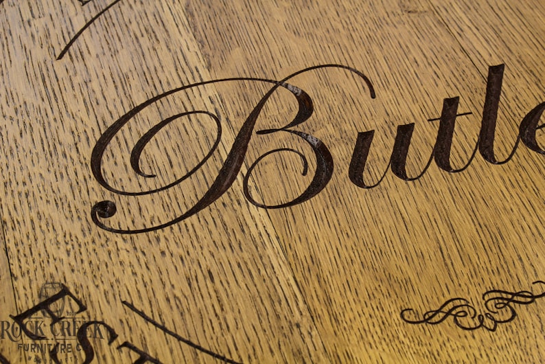 Personalized Engraved Wine Barrel Lazy Susan Custom Engraved Etsy Canada