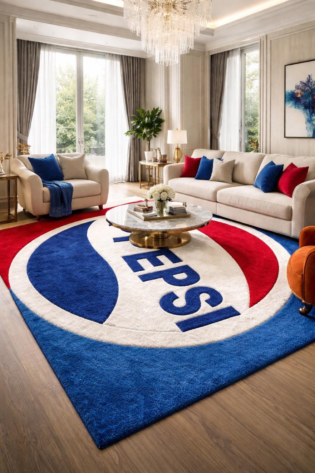 Pepsi ラグ　タペストリー　カーペット　VINTAGE Pepsi Area Rug - Etsy