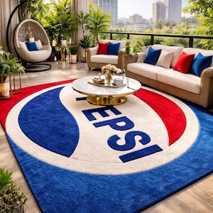 Pepsi ラグ　タペストリー　カーペット　VINTAGE Pepsi Area Rug - Etsy