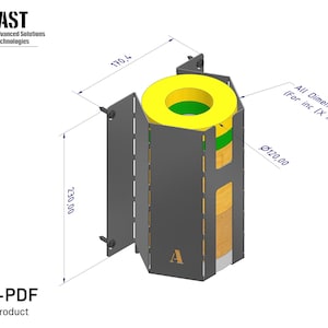 Uchwyt na taśmę ścienną, pliki DXF, cięcie laserowe, plany warsztatowe w formacie PDF, rysunek organizacji garażu