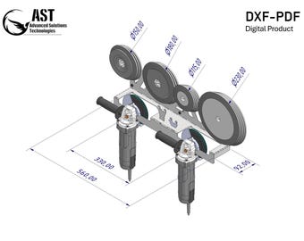 Angle Grinder Holder DXF Files -Workshop Wall Mount DXF/PDF Plans Digital Product