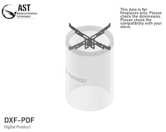 Universal Cross for Fireplaces DXF File (Petromax Compatible)