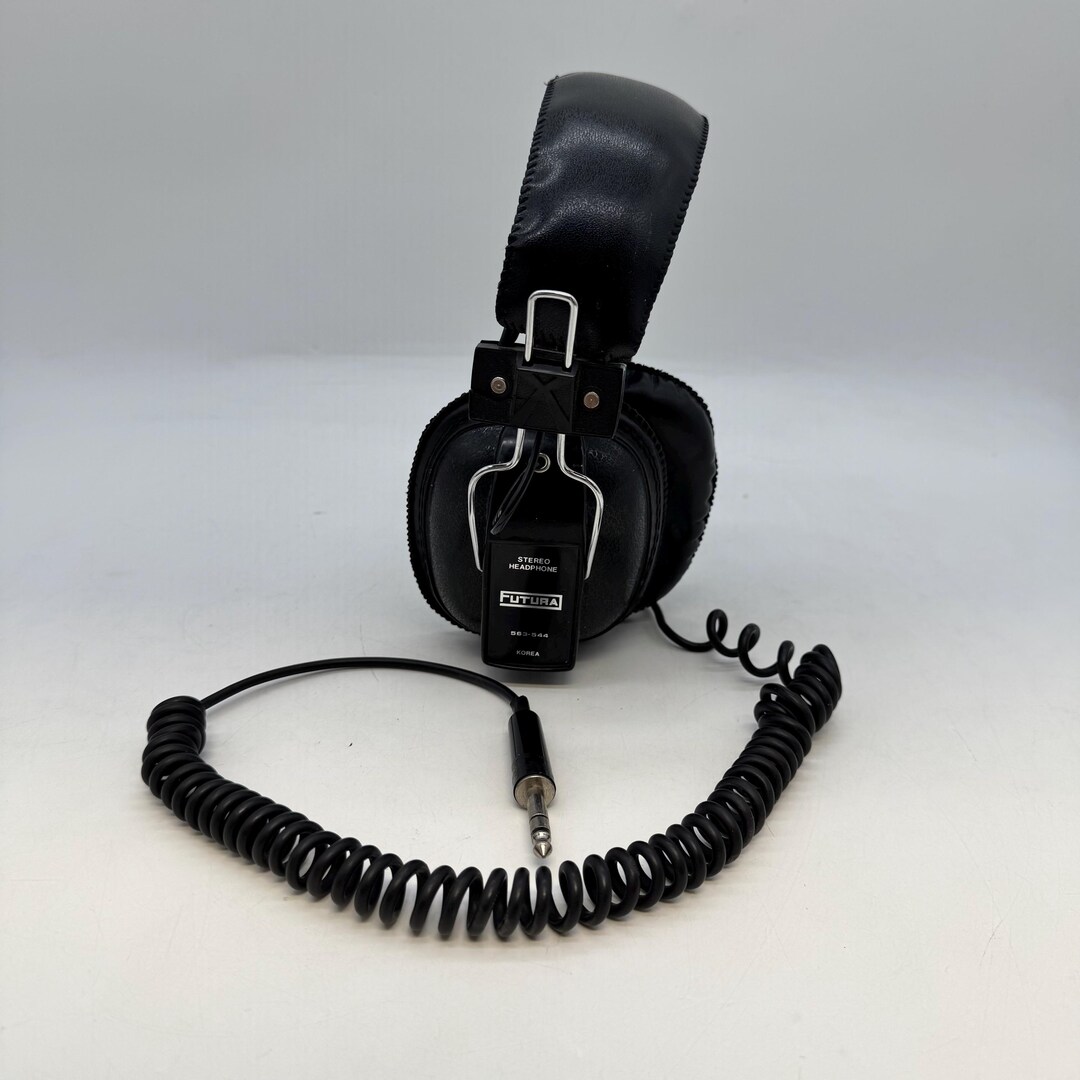 Vintage Futura 563-544 Stereo Headphones Tested Working Made in