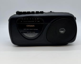 Vintage Citizen Radio Cassette Player JTR1167DV 90s Boombox