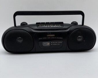 Radiocasete Citizen Boombox JTR1822K, estilo años 90. LEA LA DESCRIPCIÓN.