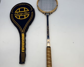 Raquette De Tennis Vintage Grand Chelem – Rod Laver – Avec Protection En Bois
