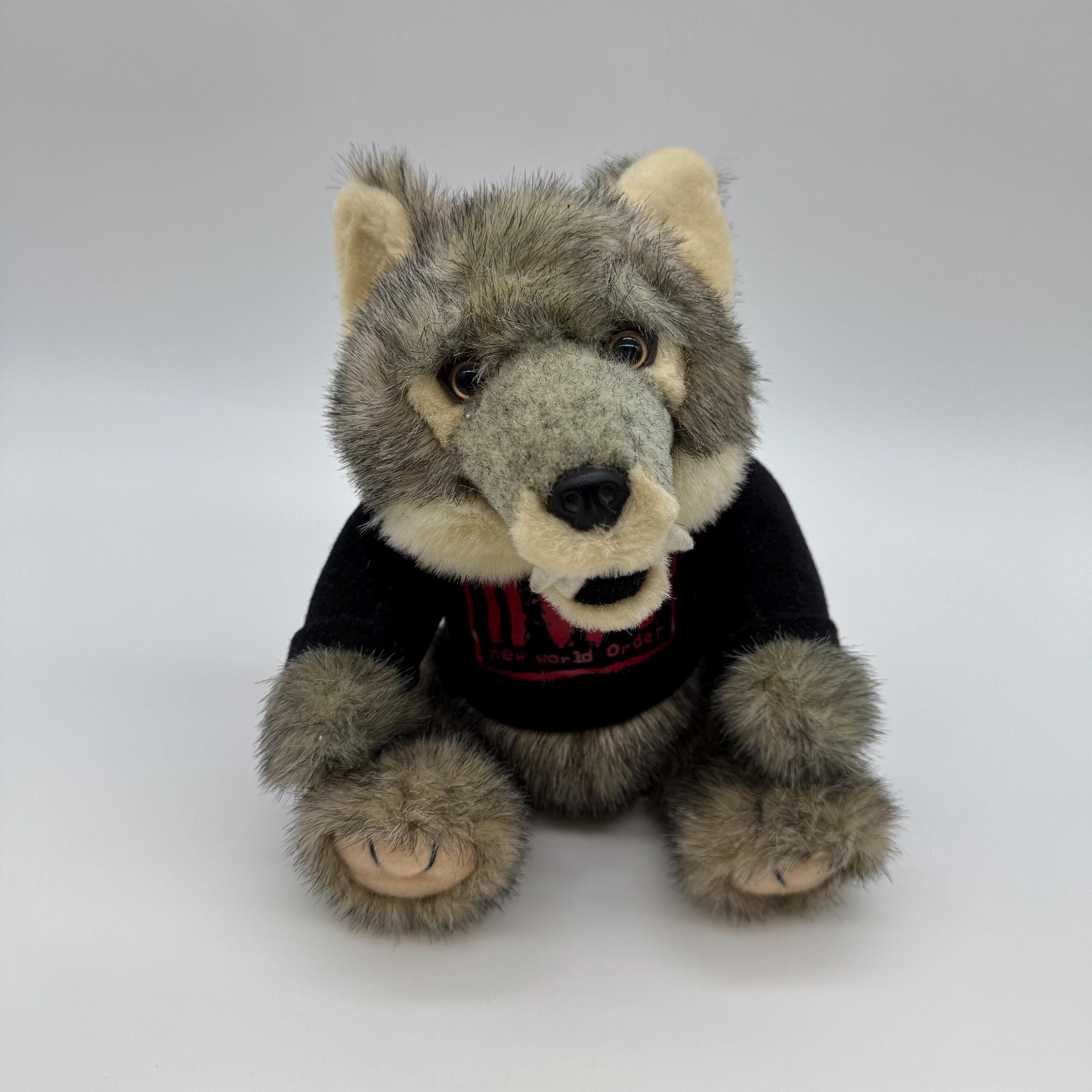 Vintage 1990s NWO New World Order Wolf Plush Toy Steven Smith