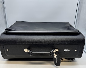 Vintage 1970s Dionite Flite-Line Garment Suitcase – Made in England – With Keys