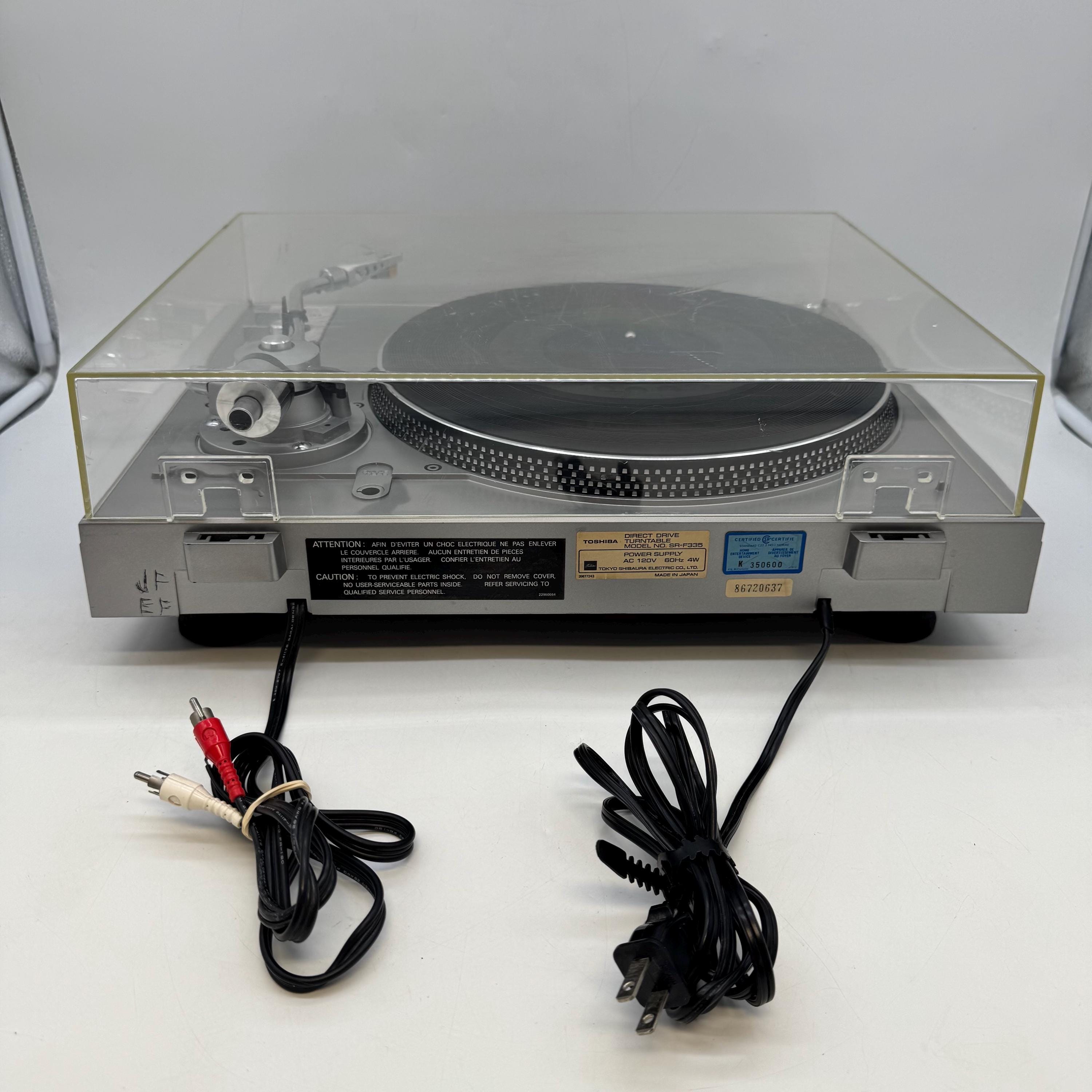 ポジャギ　バンドメイド　グレー Toshiba SR-F335 Direct Drive Automatic Turntable Vintage Made in