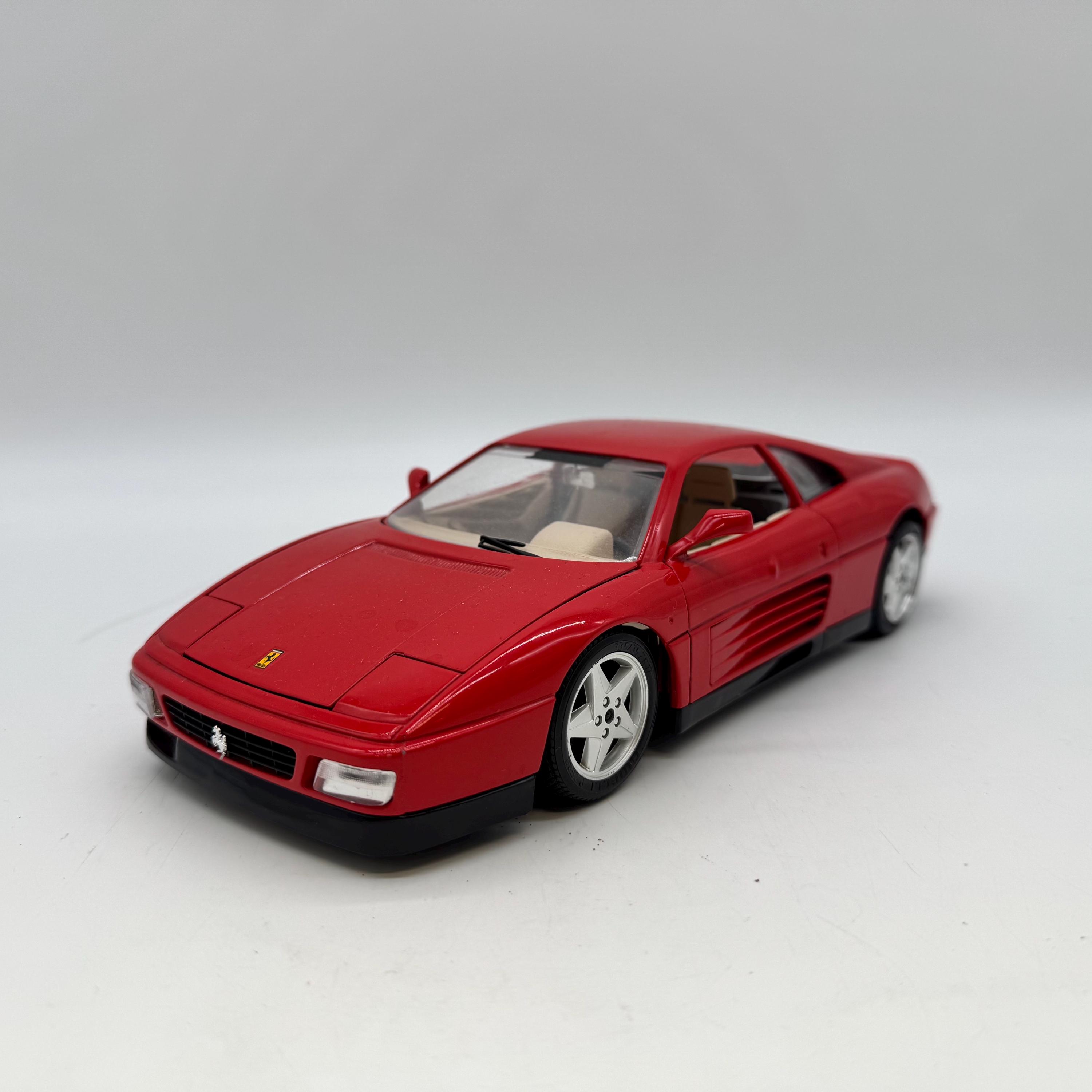 ヴィンテージミニカー 1/18 まとめ売り ブラゴ フェラーリ 348tb 他 Vintage Ferrari 348 TB 1:18 Diecast Model Bburago Italy 1989 Red