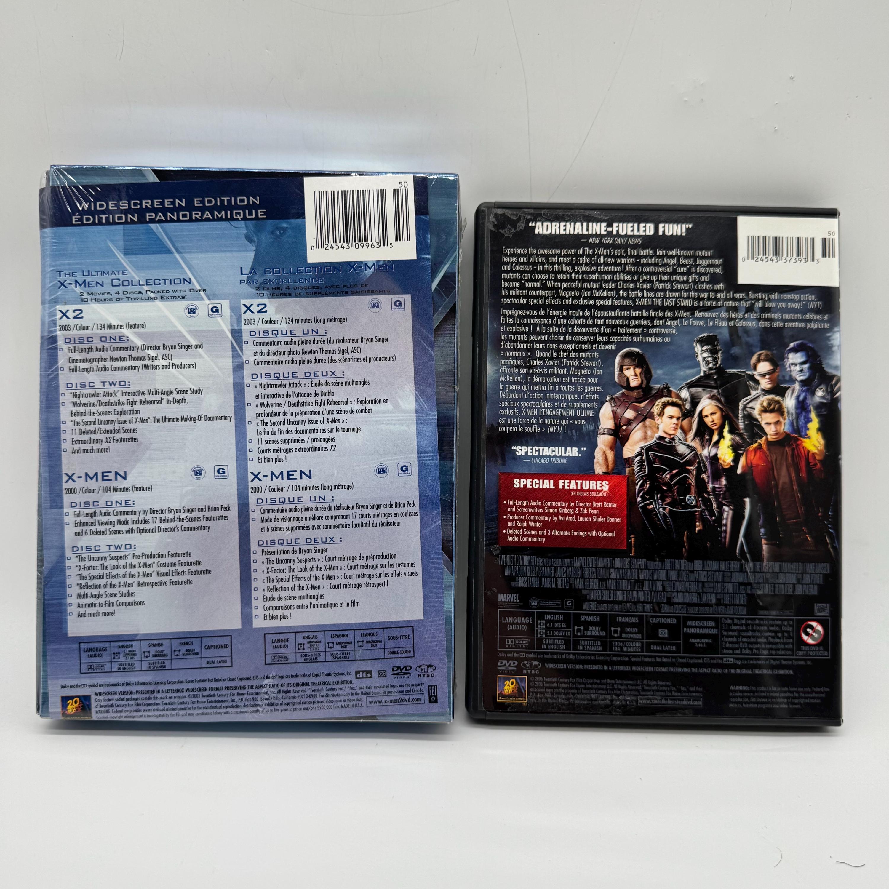 X-men DVD Collection Set Sealed + Last Stand 2000s Marvel Movies