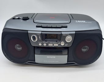 Radioodtwarzacz kasetowy Aiwa CD z 2002 roku, radioodtwarzacz AM/FM CSD-TD901UC T-Bass Stereo