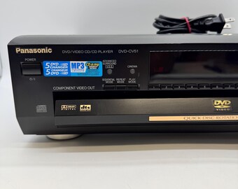 Panasonic DVD-CV51 5 Disc DVD CD Changer Player for Parts Repair