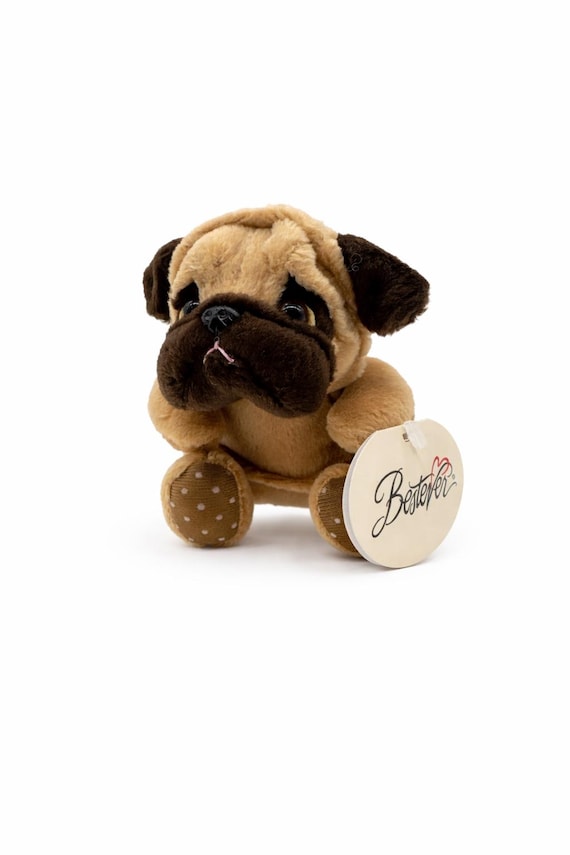 Bestever Plush Pug Dog Keychain 4.5” Stuffed Animal - Etsy