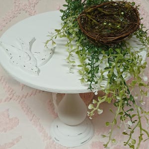 SHaBBy CHiC Riser*Pedestal Riser*DiStReSSeD*CoTTaGe White Riser*Decorative Pedestal Riser
