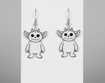 ¡Pendientes Ned! ¡El merchandising más adorable de Twenty One Pilots! Ganchos hipoalergénicos para orejas sensibles.