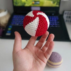 Handmade Crocheted Hacky Sack | Cotton Yarn Footbag, Guatemalan Style Toss Toy
