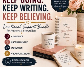 Author Confidence Bundle | Emotional Wellness Resources for Writers & Storytellers PDF