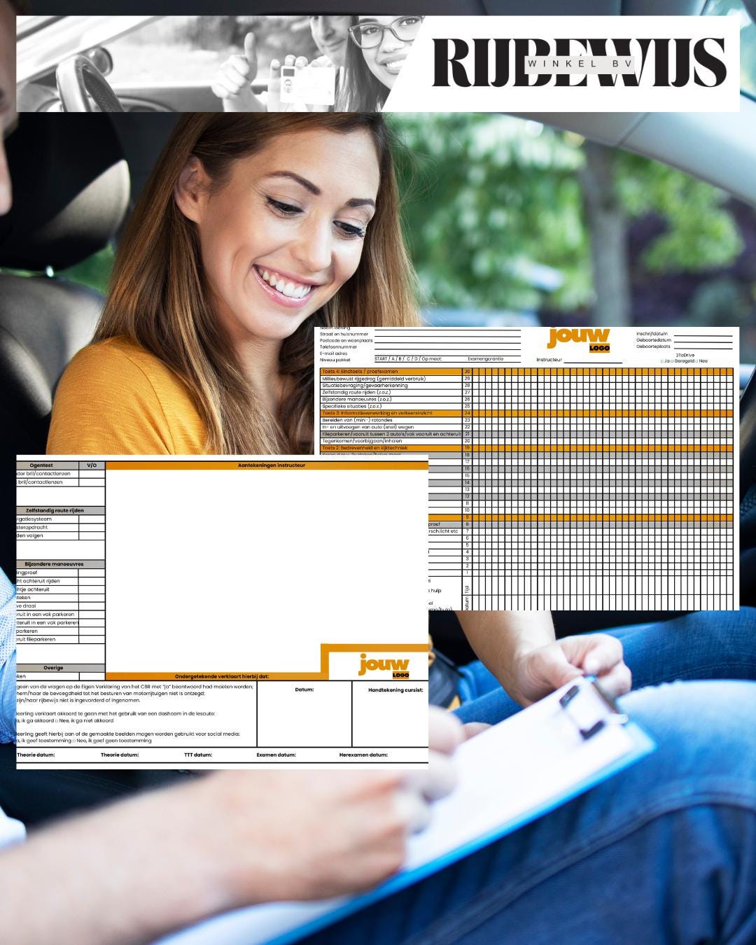 Custom Driving Lesson Progress Card | Personal Instruction Card for ...