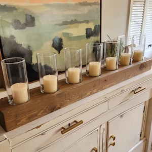 Wood Candle Centerpiece