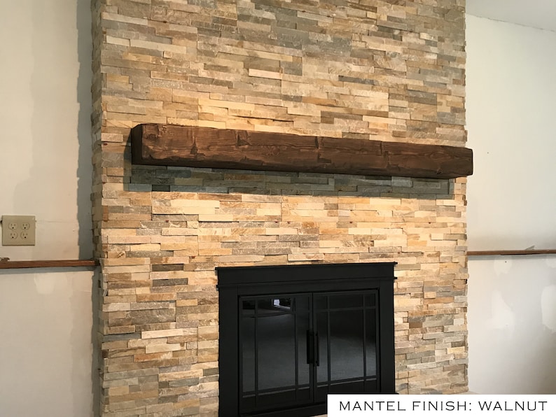 Barn Beam Mantel 6 X 8 Wooden Mantel Fireplace Etsy