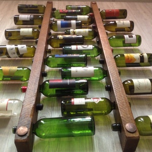 Vertical Wine Rack 12 Bottle Ladders Set of 2 image 4