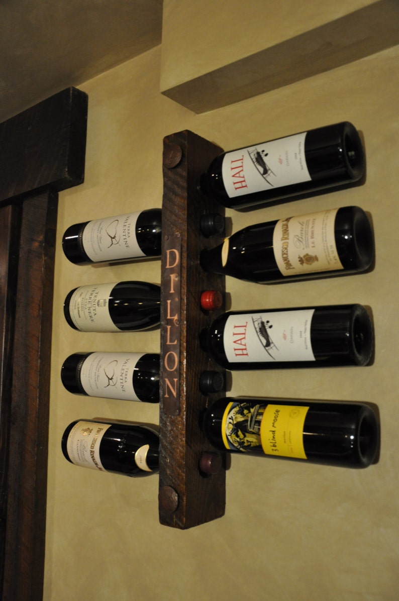 Personalized Gift Idea Wine Rack Embellishment copper Only Etsy