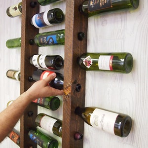 Vertical Wine Rack 12 Bottle Ladders Set of 2 image 5