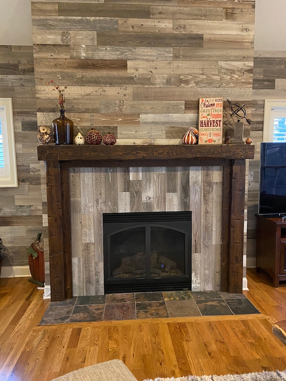Wooden Mantel Fireplace Surround Hand Hewn Mantel Rough Hewn Fireplace  Mantel Barn Beam Mantel Rustic Wood Mantel - Etsy