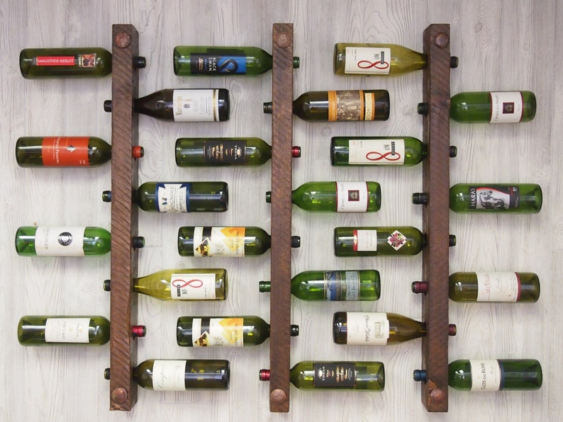 Tuscan Wine Racks Set of 3 8 Bottles Each Etsy