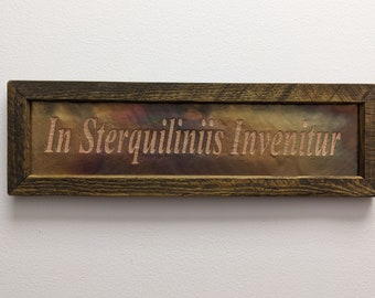 In Sterquiliniis Invenitur Copper Engraving
