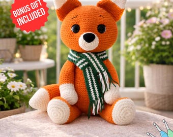 Crochet Fox Pattern PDF | amigurumi plushie patterns | soft plush toys | plushies patterns | diy craft